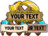 Crossed Tools Semi-Custom Banner Logo