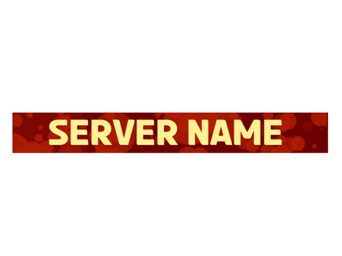 Bubble Colors Animated Banner For Minecraft Server Lists - ReadyArtShop
