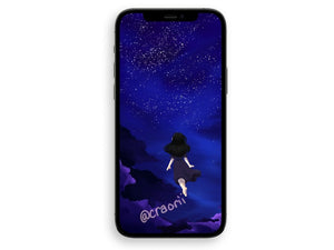 Galaxy Anime Phone Background/Wallpaper - ReadyArtShop Backgrounds